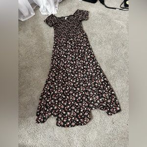Floral Dress with leg slits
